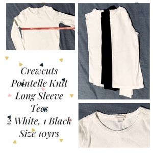 Crewcuts Pointelle Tees - 3qty.